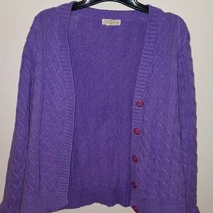Woman's Purple Cardigan